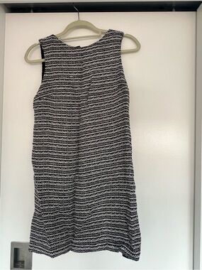 Alice + Olivia Black and White Sleeveless Mini Dress